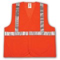 Tingley V70629 Job Sight Class 2 Vest, Fluorescent Orange, Polyester Mesh, 2XL/3XL V70629.2X-3X